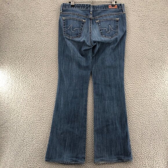 Adriano Goldschmied Jeans Womens 28R The Club Blue Flared Leg Medium Wash Denim* - Picture 3 of 14